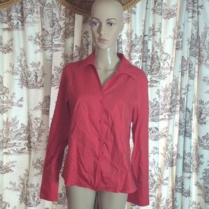 Calvin Klein Red Button-Down Shirt